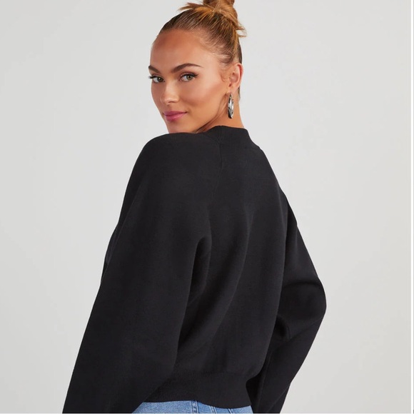 Vici Campfire knit sweater,  black - Picture 3 of 6